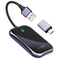 Wireless Carplay Adapter, 2025 Upgrade Converts Wired to Wireless Adapter for Ip