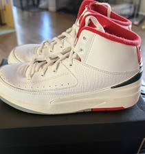 Nike Air Jordan 2 Jordan 2 White Red Green High Top Sneakers DQ8564-101