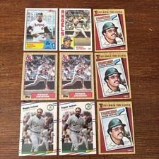 (9) Reggie Jackson Lot MLB Baseball Cards Base Inserts Collection