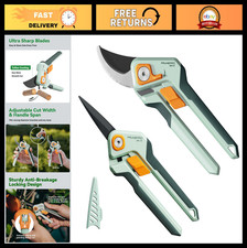 Professional Pruning Shears Set - Sharp Stainless Steel Garden Scissors for Plan
