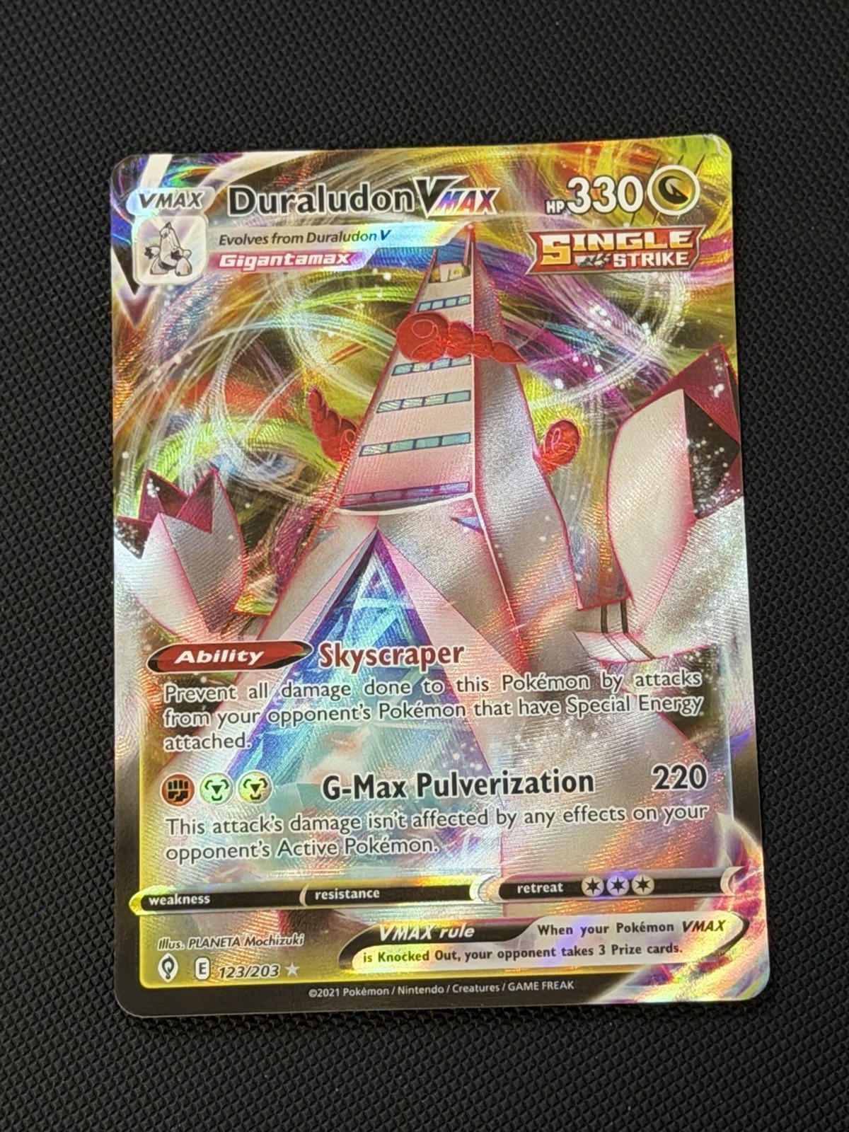 Duraludon VMAX 123/203 Evolving Skies Holo Ultra Rare Pokemon Card English NM