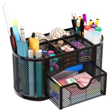 EasyPAG Desk Organizer Mesh Desktop Office Supplies Multi-functional Caddy Pen