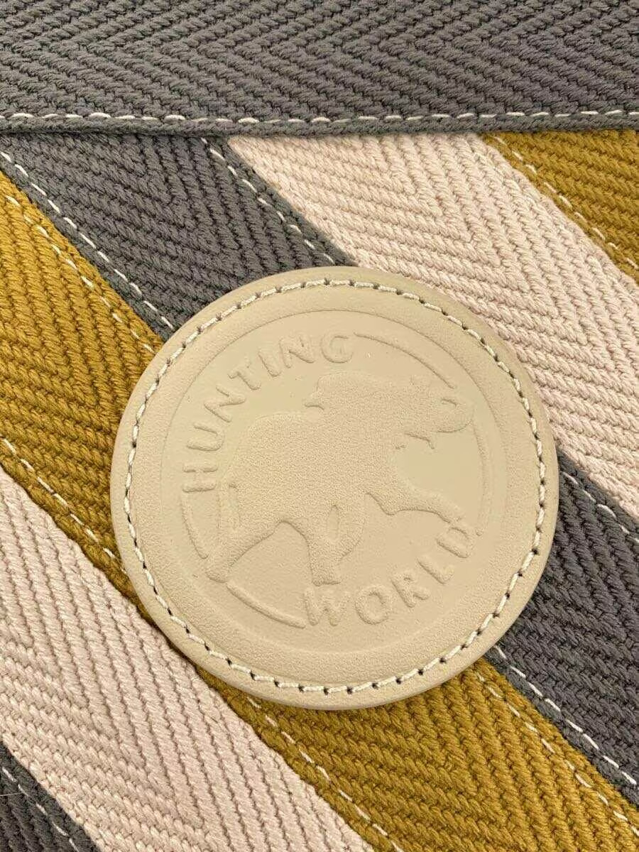 HUNTING WORLD Logo Leather Patch Herringbone Patt… - image 5