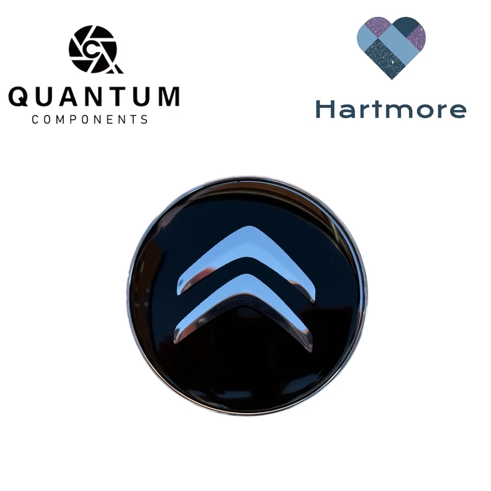 4x Tapacubos centrales llantas aleación negra Citroen 60mm - C1 C3 C4 DS3 mayoría modelos Foto 2 de 4