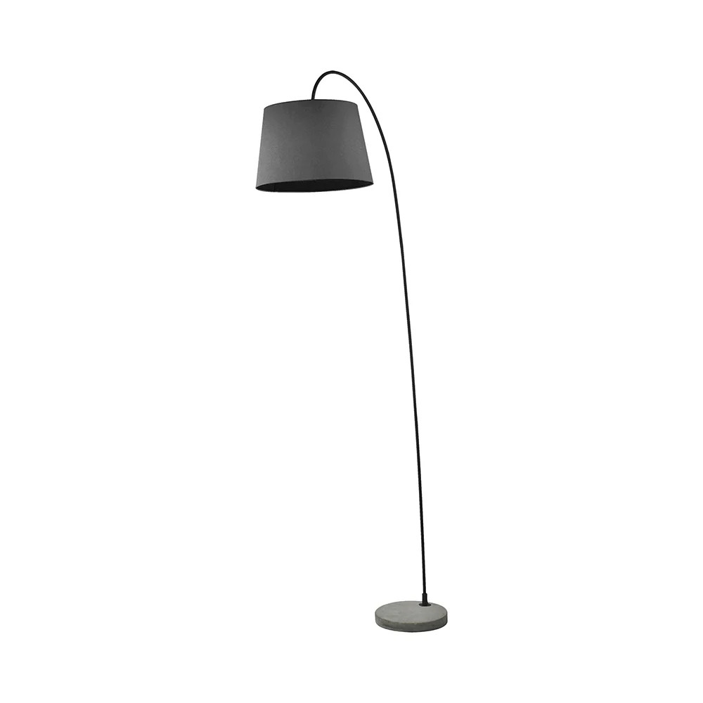 Lampe noire minimaliste Romina Black pour éclairage de salon chaleureux