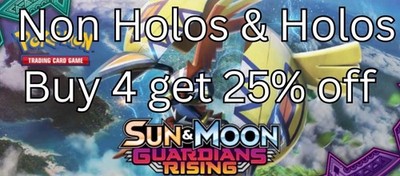 Pokemon TCG Sun & Moon Guardians Rising Non Holos & Holos selbst aussuchen