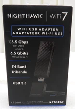 Netgear Nighthawk Wi-Fi 7 A9000-100PAS USB 3.0 Tri Band Wi-Fi Adapter
