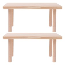 2Pcs Hamster Platform Wooden Table Gym Small Animal Cage Accessories