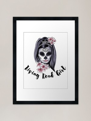 Living Dead Girl Gerahmter Kunstdruck Gerahmtes Wandbild Poster Leinwanddruck Bild