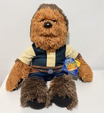 Build A Bear Star Wars Chewbacca Plush Stuffed Toy 21" w/ Han Solo Outfit NWT