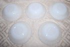5 Anchor Hocking Fire King Dinnerware Swirl Design Milk Glass 6 1/4 Inch Bowls — photo 2