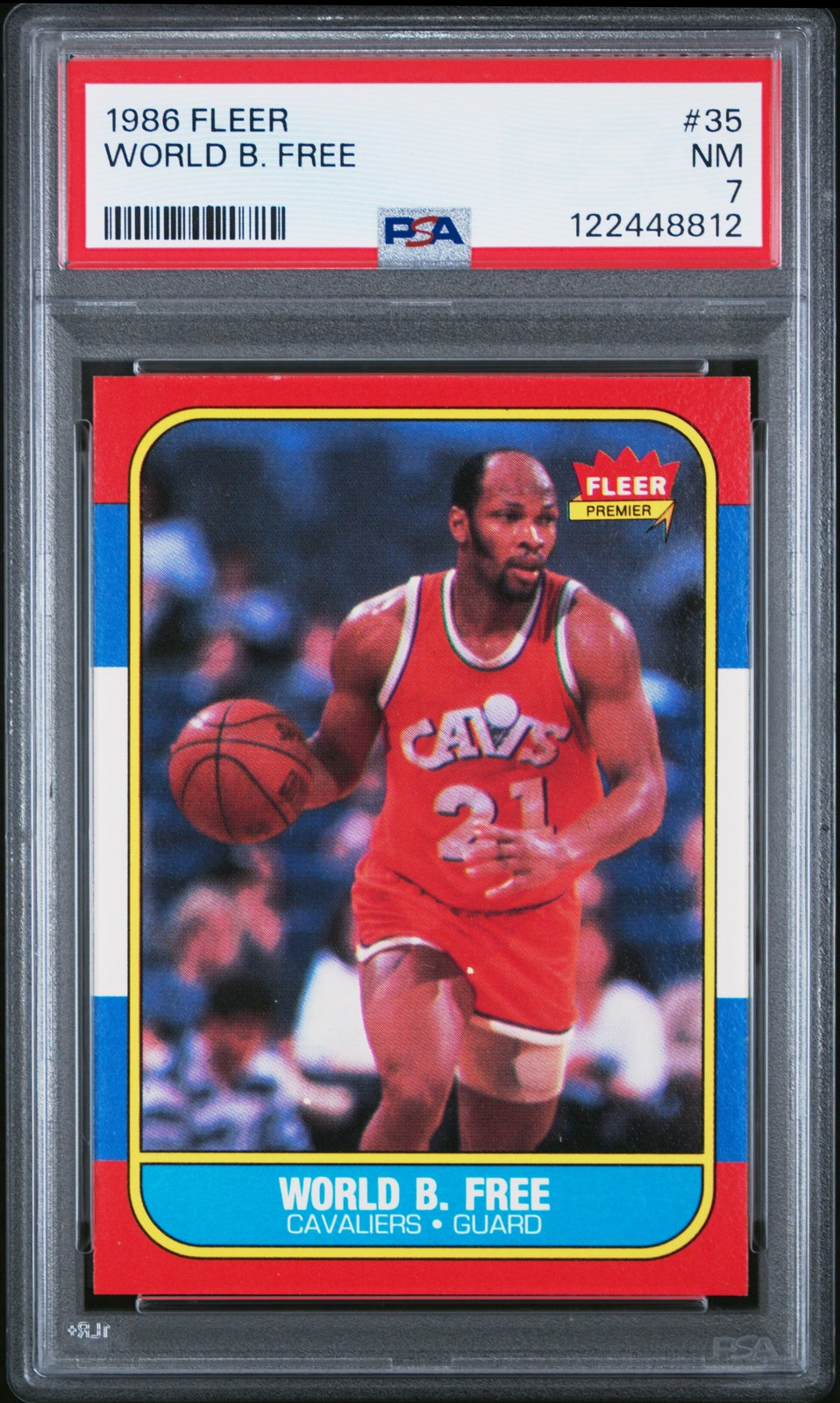 1986 Fleer #35 World B. Free PSA 7