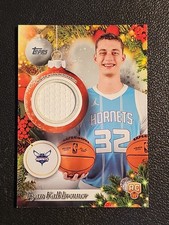 2025 NBA Topps Holiday -  Ryan Kalkbrenner #PR-RK Player Worn Relic -Hornets 🔥 