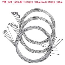 5pcs 2M MTB Bicycle Brake Cable Stainless Steel Gear Shift Inner Wire