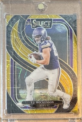 2024 Panini Select T.J. HOCKENSON Gold Prizm 09/10 Premier Minnesota Vikings