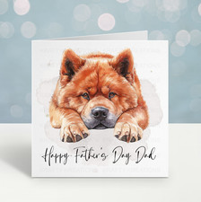 Chow Chow Dog  Card - Mother's Day or Father's Day - Personalised