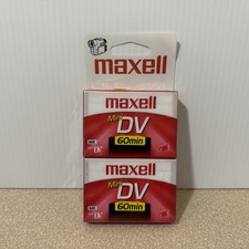 Maxell DV-60 Mini DV Cassette 2 Pack NOS