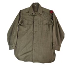 Dixie Mfg Co WW2 1943 Mens Military Uniform Flannel Shirt Shacket 15x33 #2096