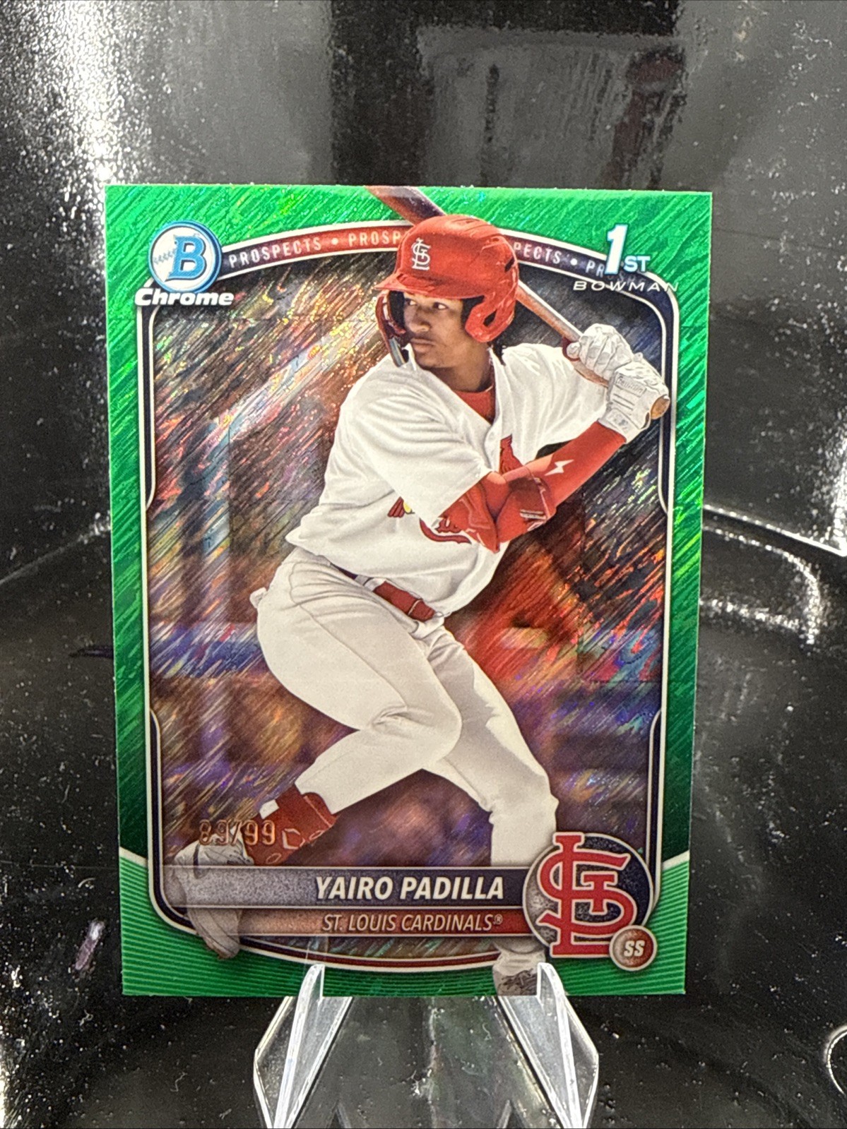 2025 Bowman Chrome Yairo Padilla #BCP-236 Green Shimmer /99