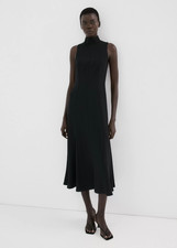 NWT mango High-neck godet dress