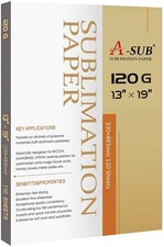 Sublimation Paper 13x19 Inch 120GSM, 110 Sheets - Compatible with Inkjet Prin...