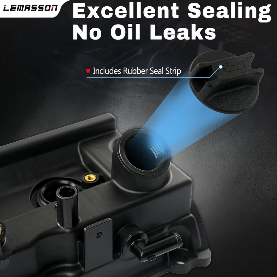 Par de cubiertas de válvula de motor izquierda derecha LEMASSON compatibles con Nissan 2005-2019... Foto 4 de 4