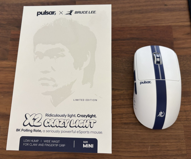 X2 CrazyLight Mini Gaming Mouse - Bruce Lee 85th Edition