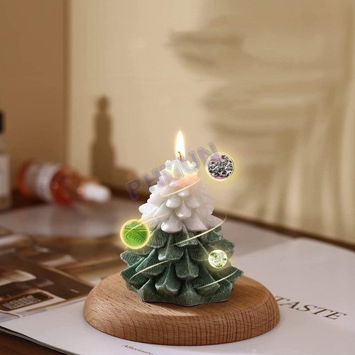 Christmas Tree Shaped Candles Decorative Candles Natural Wax Candle