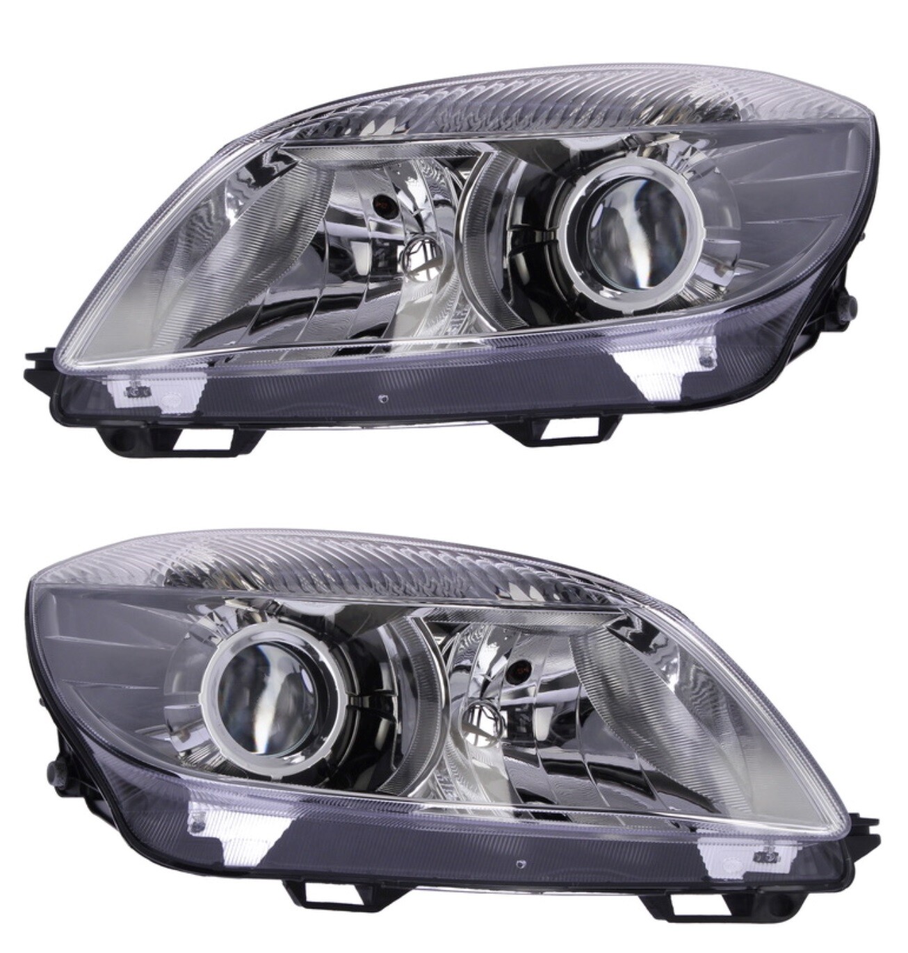 Optique avant Skoda Fabia II H7 gauche et droit phare avec moteur électrique 2011 2012