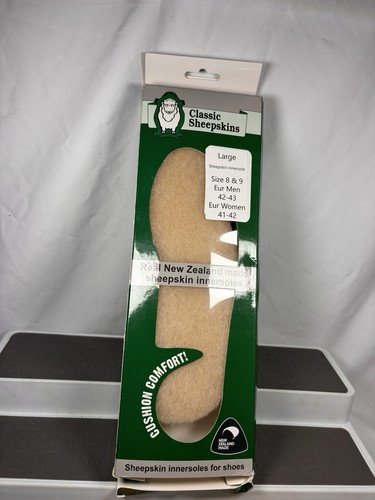 Sheepskin Insoles Classic Sheepskins New Zealand Size Large Male Female 7- 8 - Picture 2 of 7