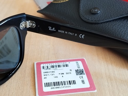 Gafas Ray-Ban State Street. Tamaño estándar 49mm. Negro Brillo. - Imagen 4 de 6