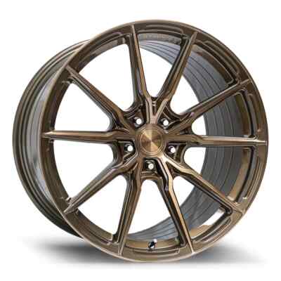 20 inch 20x9 Stance SF11 wheels rims brushed dual bronze 5x108 +38
