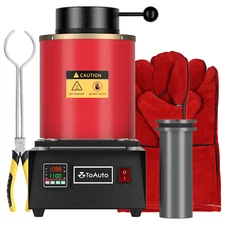 3KG Automatic Melting Furnace Digital Metal Gold Silver Smelter Jewelry 110V US