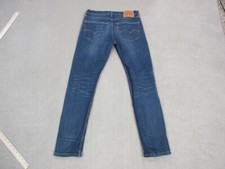 Levis 502 Jeans Mens 31x32 Blue Regular Taper Straight Leg Denim Dark Red Tab