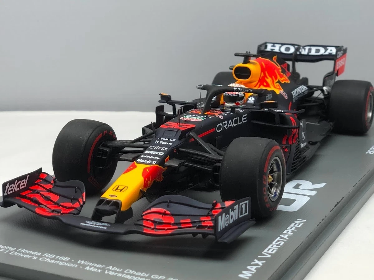 #33 Verstappen Red Bull Honda RB16B Winner Abu Dhabi Champion 2021 1/18 Spark