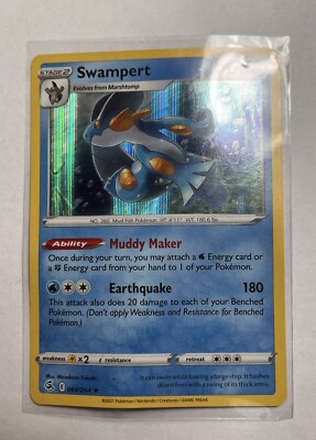 Pokmon TCG Swampert Fusion Strike 064/264 Holo Holo Rare damaged | eBay