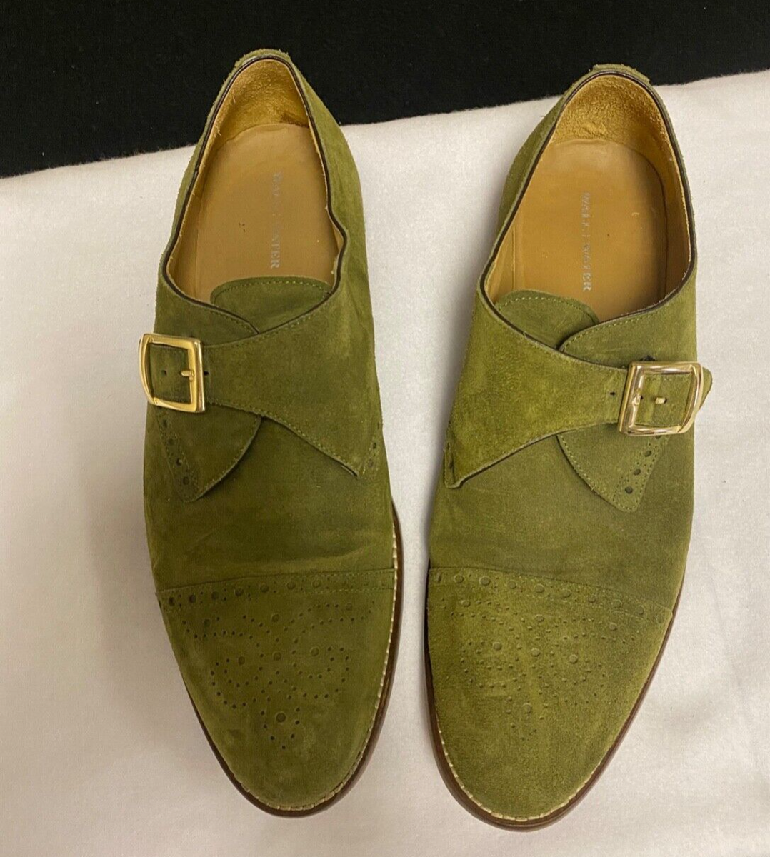 Mens - Vero Cuoio - Wall & Water / Green Suede Slip-on with  display picture 3