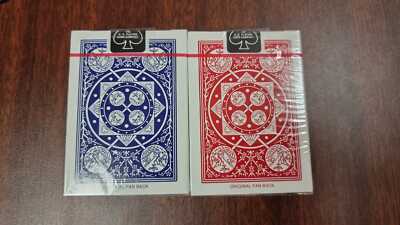 Tally Ho Fan Back Design Playing Cards Red & Blue New Sealed