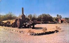 Death Valley California Old Dinah Mule Team Furnace Creek Ranch Vtg Postcard D49