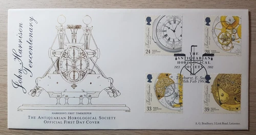 GB Limited Edition #226 of 500 FDC: Bradbury; Antiquarian Horological Society