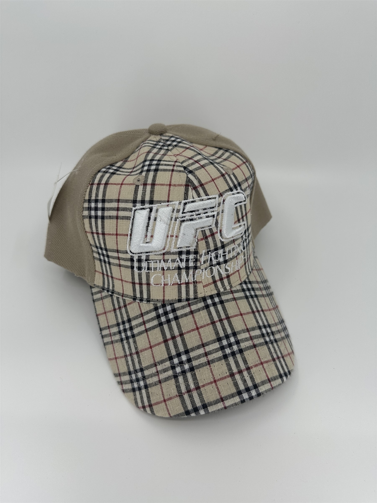 UFC Adjustable Distressed Tan MMA Cap Fight Worn Style
