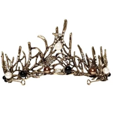 NEW Tiara One Size Costume Jeweled Copper Twigs Halloween Princess