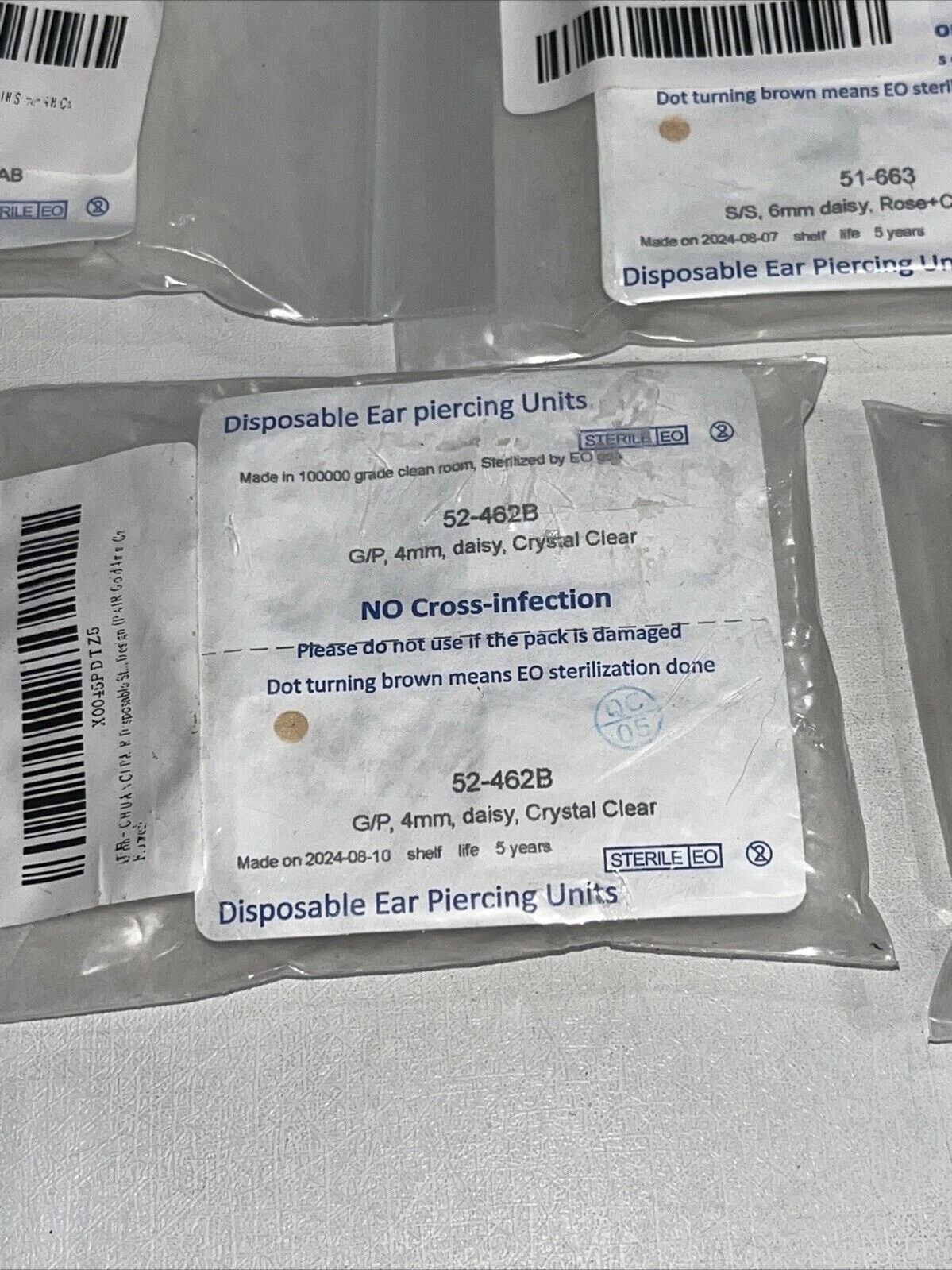 11 Sets Disposable Ear Piercing Units Sealed 106m, 14mm image 6