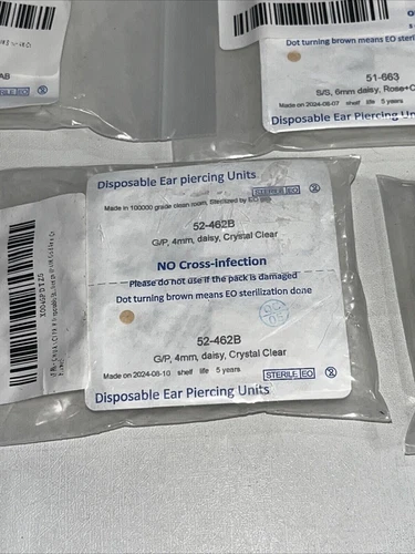 11 Sets Disposable Ear Piercing Units Sealed 106m, 14mm image 6