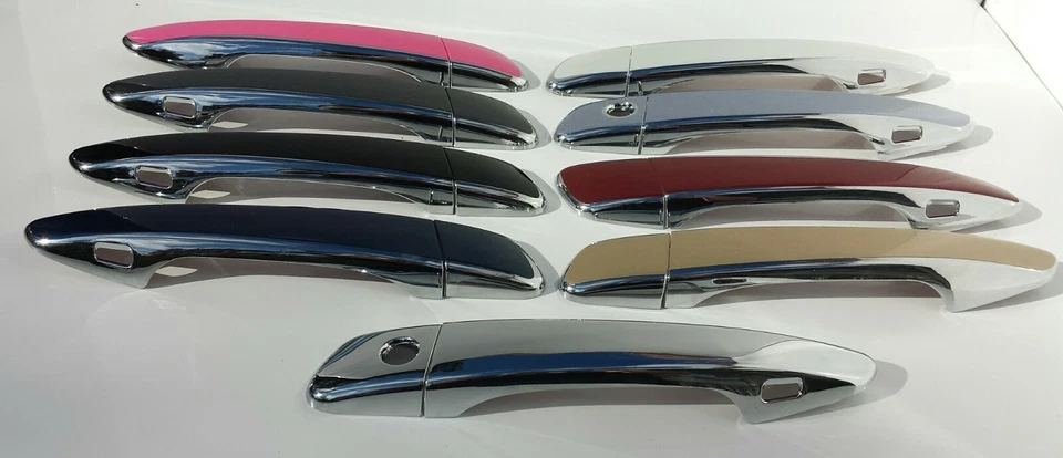 Superposiciones de manija de puerta personalizadas negras o cromadas 2014-2018 Lexus ES350 U ELIGE EL COLOR Foto 3 de 4