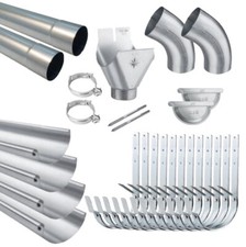 8m Dachrinne Dachrinnen Set Komplettset 10tlg/200 8tlg./250 7tlg./280 6tlg./333 