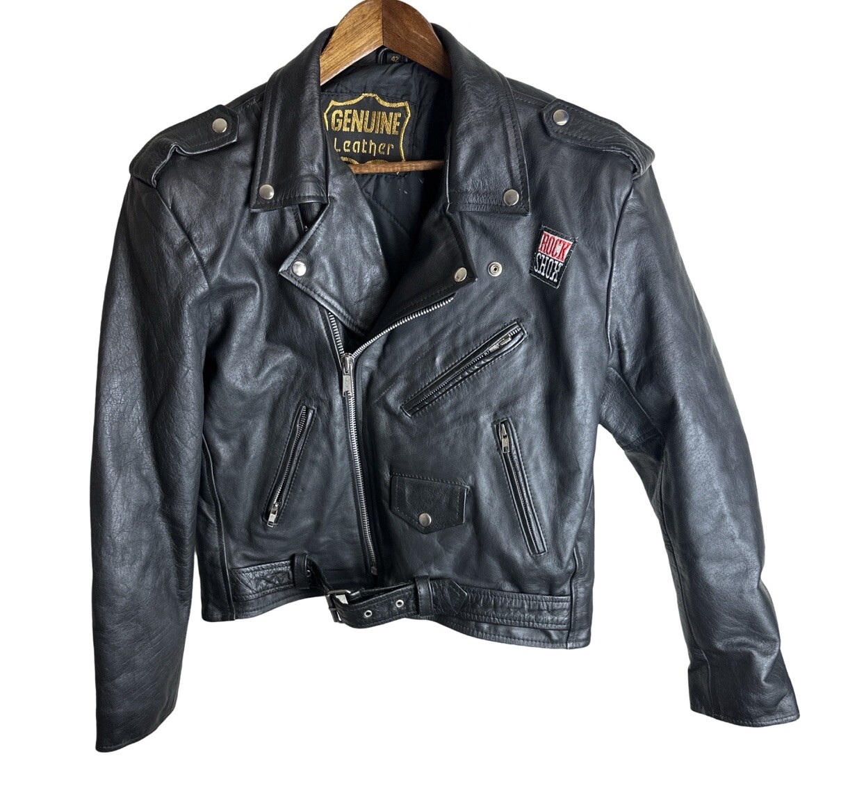 Sell Rocks Vintage Rock Shox MTB Men’s Leather Bikers Jacket Size 42 | eBay