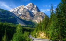 Landscape canada r mountains nature Custom Gaming Mat Desk