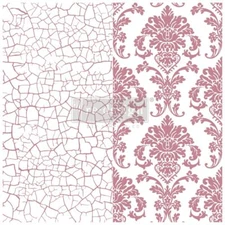 Redesign with Clearly Aligned Décor Stamps Imperial Crackle 12x12 Clear Cling...