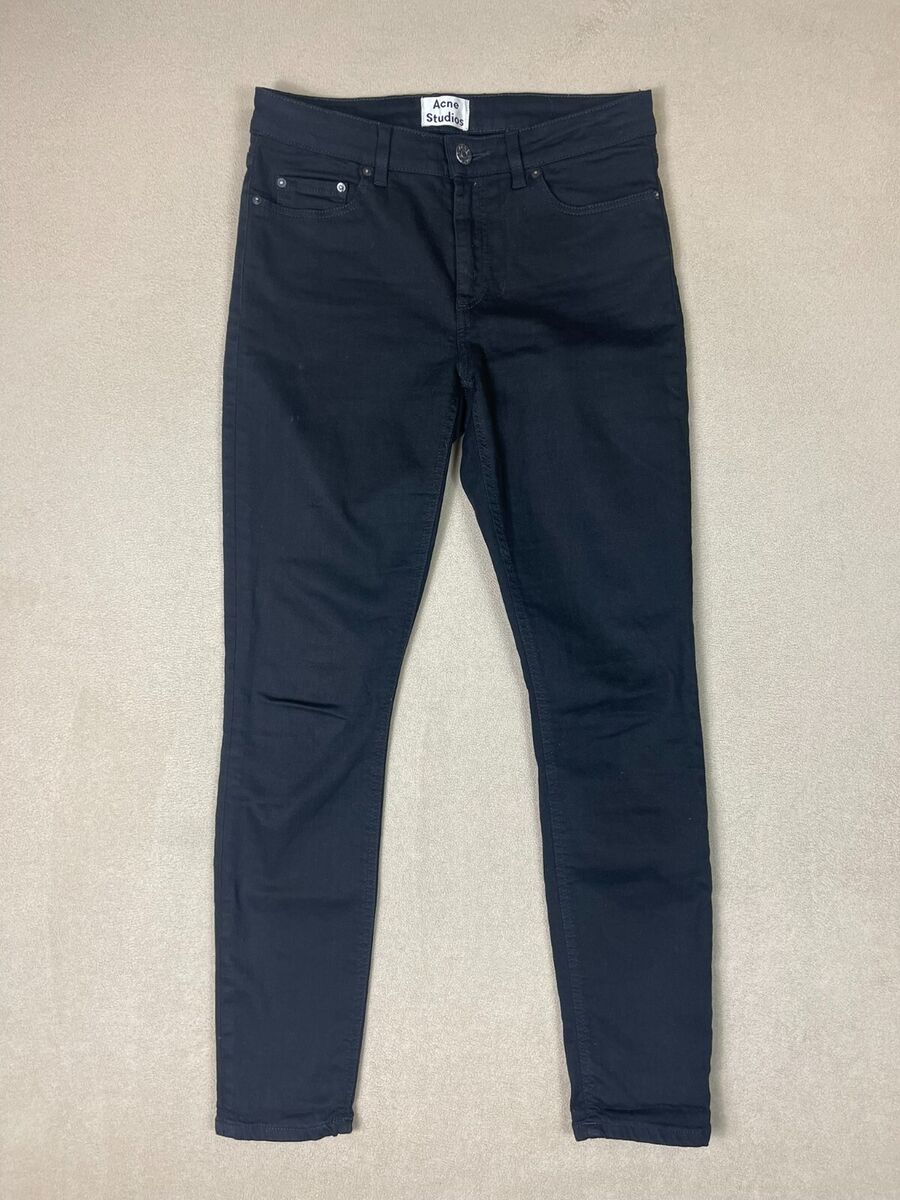 Acne Studios Jeans Womens 28/32 Black Skin 5 Skinny Low Rise Acne Studios Jeans Womens 28/32 Black Skin 5 Skinny Low Rise